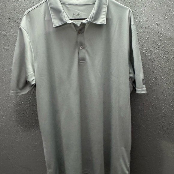 Huk Other - Huk Men's Steel Gray Polo Shirt
